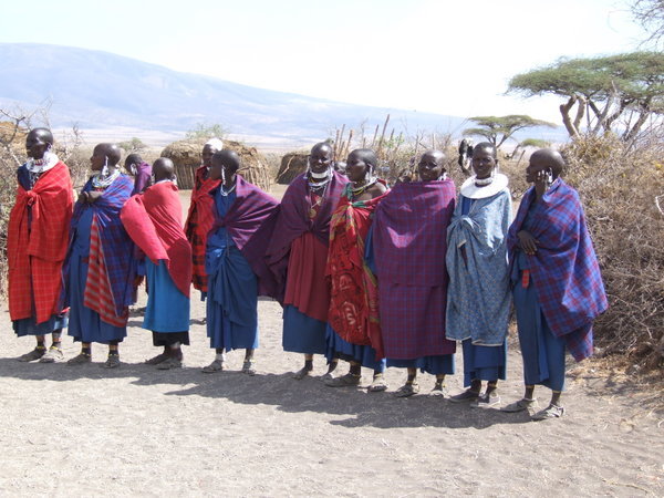 Maasai reception committee