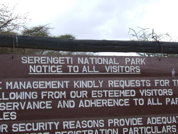 Entrance to the Serengeti NP