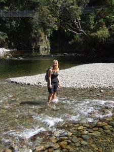 In the river at Rivendell.
