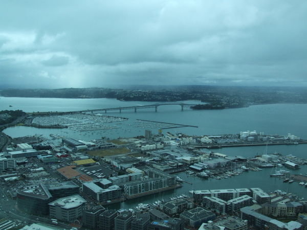 Auckland Harbour bridge.