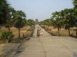 Inside the main entrance at Angkor Wat