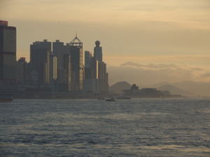 Hong Kong Harbour at dusk