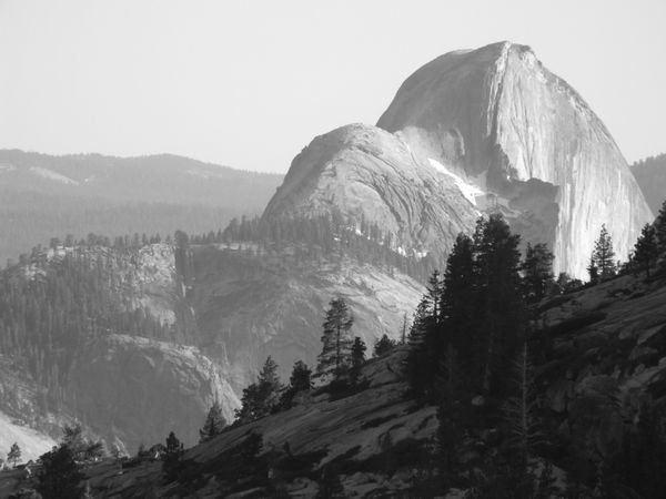 Distant views of Half Dome - Yosemite