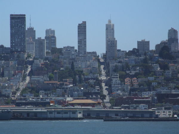 Distant views of San Fran from Alcatraz Island