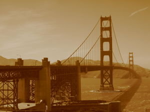 The Golden Gate in gold