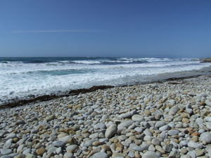 This time, settling for a different kind of pebble beach...