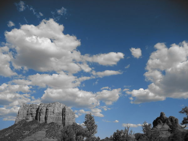 Butte-iful blue sky