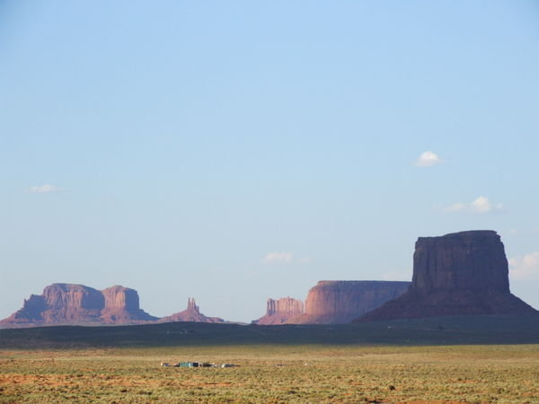 A rare cloud covers a Butte - Monument Valley