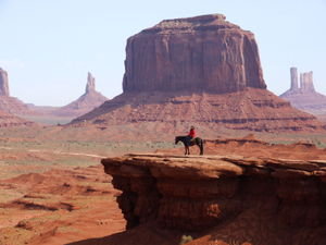 Navajo Indian on a horse