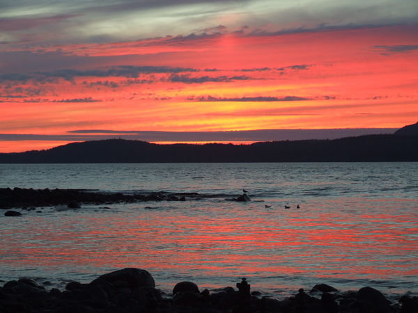 Sunset over Johnstone Strait