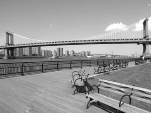 Manhattan Bridge from Brooklyn Bridge Park