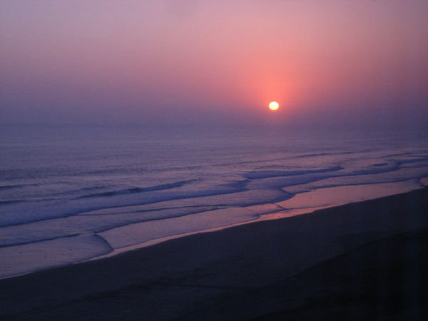 Peruvian sunset over the Pacific