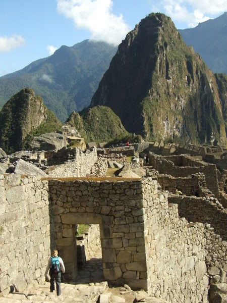 Entering the Main Gate - Machu Picchu 
