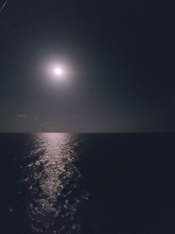 Full moon over the Mediteranian
