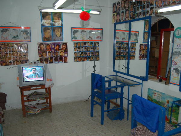 Bolivian barber shop