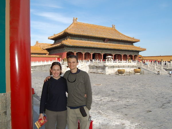 Nick and Paula in the Forbidden City, Beijing