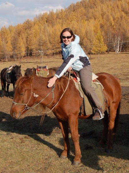 Paula goes horseriding