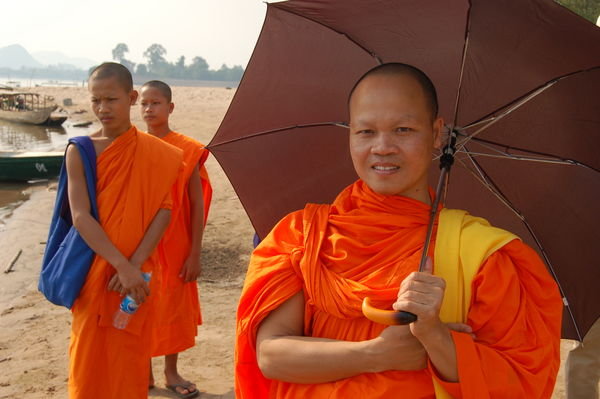 Monks on the beach
