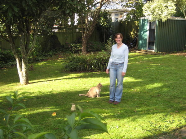 Paula in the garden