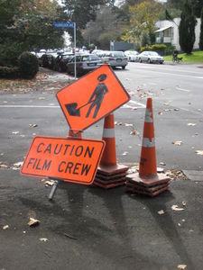 Watch out - film crew ahead
