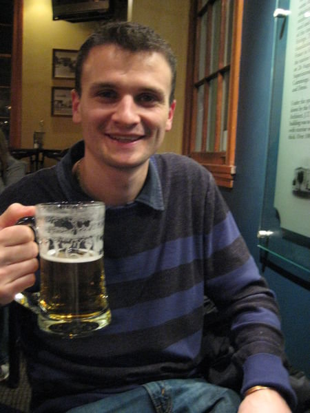 Nick pleased to find a very decent pint