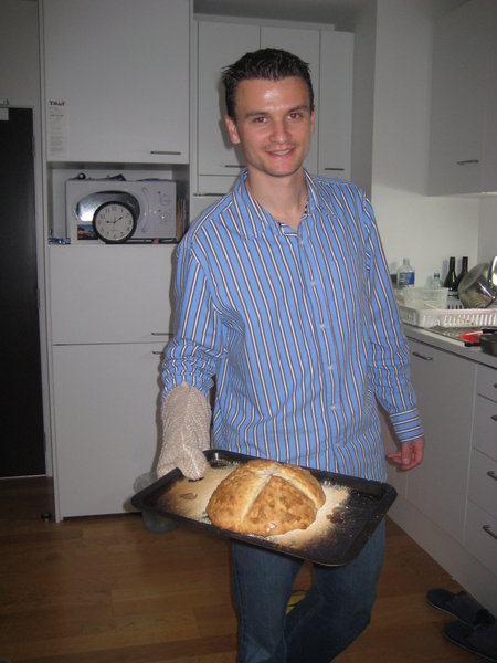 Nick bakes some Irish soda bread