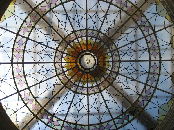 Ceiling window of former broadcasting station