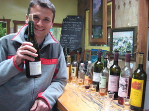 Nick enjoys his Purgangi Winery experience