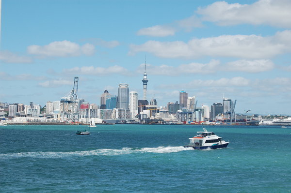 View of Auckland harbour