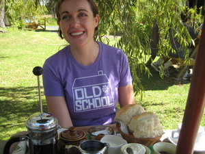 Afternoon tea in Puhoi Cottage