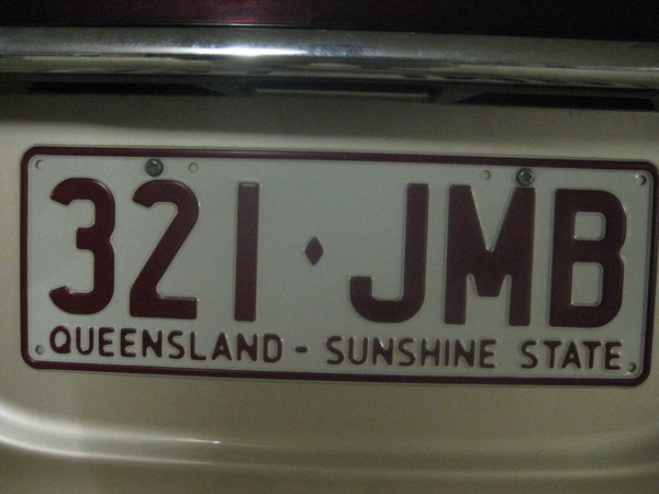 Sunshine State car number plate