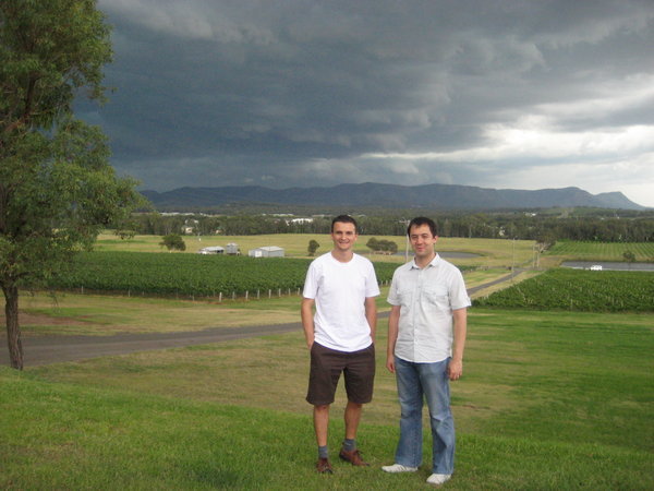 Ray & Nick before the storm arrived