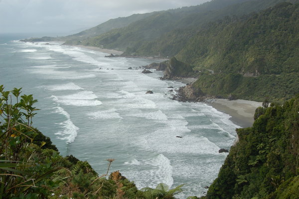 Typical view: the wild west coast of the South Island