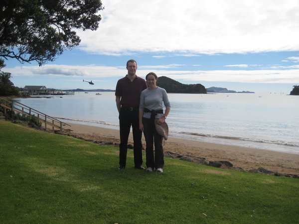Andrew & Paula on Paihia Beach