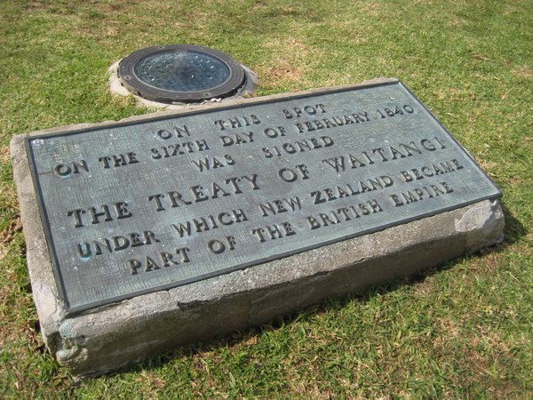 Stone marking the day when NZ became part of the British Empire