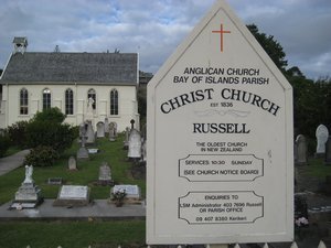 Christ Church, oldest Church in NZ, est'd 1836
