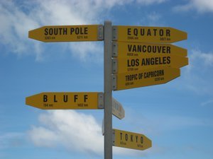 Distances from Cape Reinga