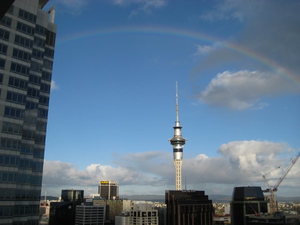 Rainbow over Auckland