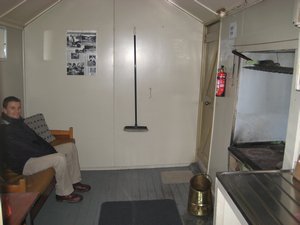 Inside our cabin, Gunns Camp, South Island