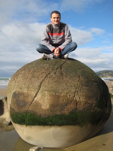 Nick and the boulder
