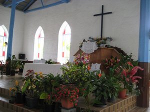 Inside Titikaveka Church