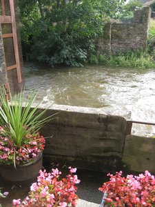 High Derwent river from the heavy rain