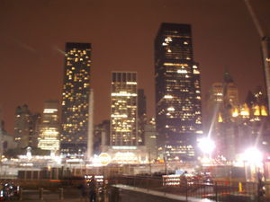 Ground zero surroundings at night