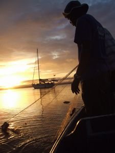 Sunrise on the Essequibo river
