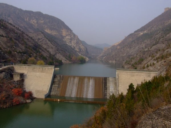 A dam between the Simatai section of the Wall and the JinShanLing section