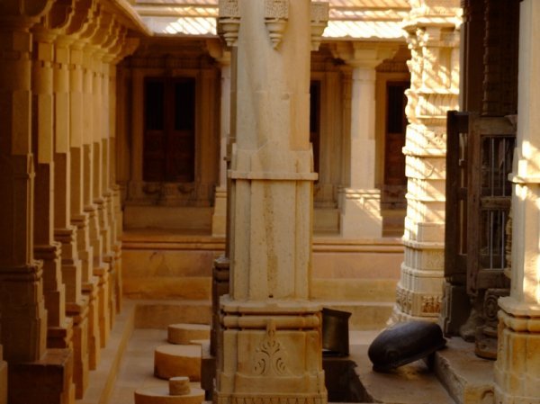 Inside Jain temple