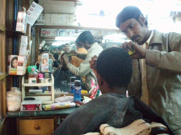 Raj, the barber