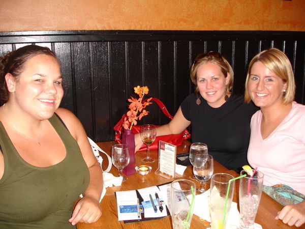 Dinner with Carrie and Liz