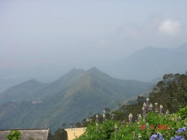 A view of the Kodai mountains