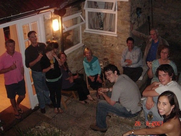 Family and friends at Crown cottage's first party